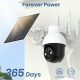 AOSU 3MP PTZ Solar Security Camera 5000mAh Battery Wireless 2.4Ghz WIFI Camera PIR AI Detection 2-Way Audio Outdoor CCTV Camera