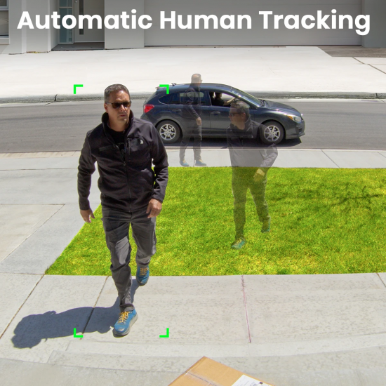 AOSU 3MP PTZ Solar Security Camera 5000mAh Battery Wireless 2.4Ghz WIFI Camera PIR AI Detection 2-Way Audio Outdoor CCTV Camera